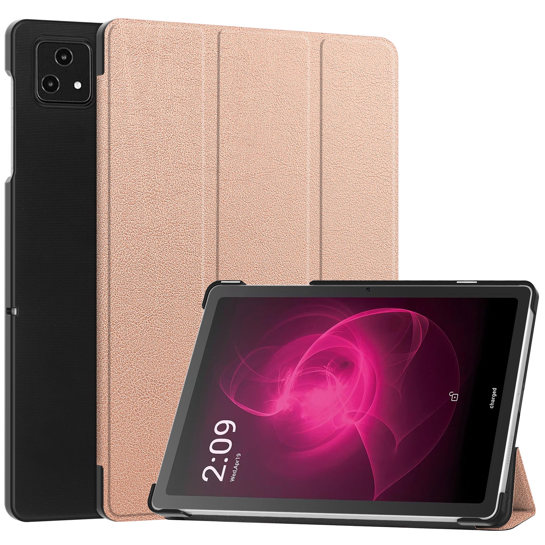 For T-Mobile REVVL Tab Tri-fold Stand Smart Case PU Leather Tablet Cover For T-Mobile REVVL Tab Tri-fold Stand Smart Case PU Leather Tablet Cover